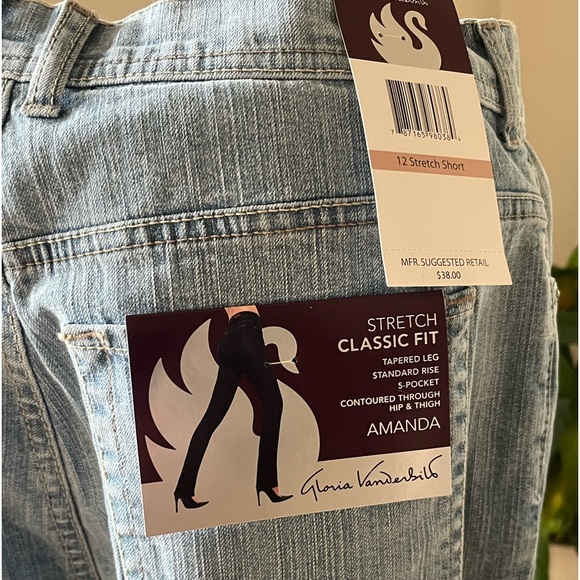 Gloria Vanderbilt Amanda Jeans -Size 12 Short - Picture 4 of 8